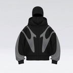 Männers Balaclava Hoodie – Outdoor Zip-Jacke mit Stil