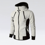 Männer Zip-up Hoodie - Moderne Casual Langarmjacke Alltag