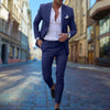 2-teiliges slim-fit anzug – massgeschneiderter herrenblazer und hose für formelli und legere anlässe