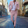 2-teiliges slim-fit anzug – massgeschneiderter herrenblazer und hose für formelli und legere anlässe