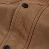 Männer suedette jacke mit fleece innenfutter - trendige winterbekleidung in braun für lässige anlässe