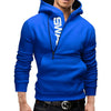 Herren zip-hoodie - moderner pullover mit seiteneinsatz für lässige outfits