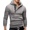 Herren zip-hoodie - moderner pullover mit seiteneinsatz für lässige outfits