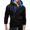 Herren zip-hoodie - moderner pullover mit seiteneinsatz für lässige outfits