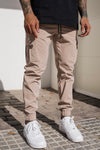 Männer cargo-hosen - stylishe beigen freizeitlook für den alltag