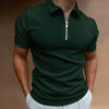 Männer zip polo shirt - moderne kurzärmlige poloshirt für lässige anlässe