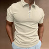 Männer zip polo shirt - moderne kurzärmlige poloshirt für lässige anlässe