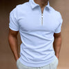 Männer zip polo shirt - moderne kurzärmlige poloshirt für lässige anlässe