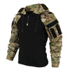 Herren tactical hoodie – robuster zip-hoodie für outdoor-aktivitäten - hochwertiger layering-basics