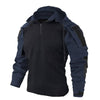 Herren tactical hoodie – robuster zip-hoodie für outdoor-aktivitäten - hochwertiger layering-basics