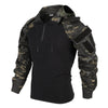 Herren tactical hoodie – robuster zip-hoodie für outdoor-aktivitäten - hochwertiger layering-basics