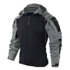 Herren tactical hoodie – robuster zip-hoodie für outdoor-aktivitäten - hochwertiger layering-basics