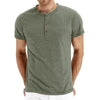 Männer henley t-shirt - luftiger baumwollmix für lässige alltagslooks