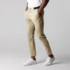 Slim-fit chinohose – tailored herren-knöchellange hose mit taschen