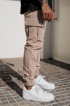 Männer cargo-hosen - stylishe beigen freizeitlook für den alltag
