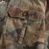 Herren cargo-hemd im robusten militärstil – langarm button-up mit brusttaschen