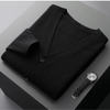 Leichtgewichtiger herren cardigan aus kaschmere-mix - vielseitiger v-ausschnitt pullover für entspannte anlässe