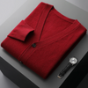 Leichtgewichtiger herren cardigan aus kaschmere-mix - vielseitiger v-ausschnitt pullover für entspannte anlässe