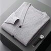 Leichtgewichtiger herren cardigan aus kaschmere-mix - vielseitiger v-ausschnitt pullover für entspannte anlässe