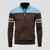 Retro zip-up cardigan - stilvolle herren strickjacke