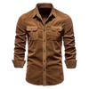 Mänä corduroy hemd - klassisches langarmtop für lässige und bürolooks