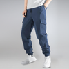 Herren cargo-hosen langlebige utility-jogger in marineblau für lässige outfits - multifunktionales taschen-design, angenehme passform