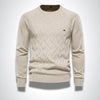Männer kabelstrick pullover - edle strickmode für den lässigen stil