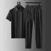 2-teiliges sommer polo und hosen set - stylish outfit für männer