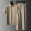 2-teiliges sommer polo und hosen set - stylish outfit für männer