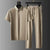 2-teiliges sommer polo und hosen set - stylish outfit für männer