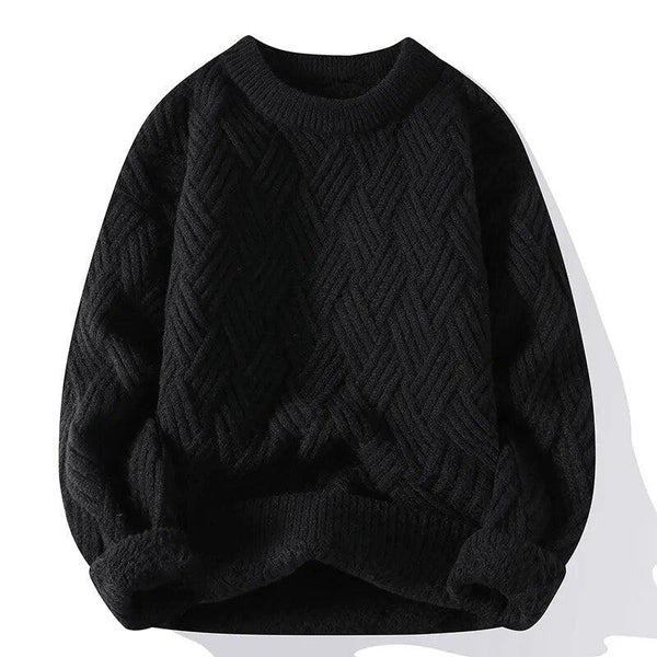 Strickpullover für männer - vintage stil mit strukturiertem design