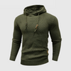 Männers hoodie mit texturstrick - vielseitig für jeden anlass