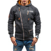 Männers fleece hoodie mit reissverschluss - vielseitiger casual-look für männer