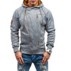 Männers fleece hoodie – zip-jumper mit taschen für den alltag