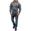 Männers fleece hoodie mit reissverschluss - vielseitiger casual-look für männer