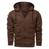 Braune lederjacke - stilvolle herrenmode
