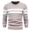 Männersweater mit stilvollem strickdesign – vielseitiger langarmpullover für freizeit und büro