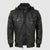 Lederjacke mit kapuze - modische herren-oberbekleidung