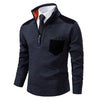 Männliches halb-zip pullover - schicker strickpullover für smart-casual style