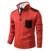 Männliches halb-zip pullover - schicker strickpullover für smart-casual style