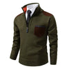 Männliches halb-zip pullover - schicker strickpullover für smart-casual style