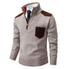 Männliches halb-zip pullover - schicker strickpullover für smart-casual style