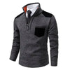 Männliches halb-zip pullover - schicker strickpullover für smart-casual style