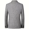 Herren tailored blazer - elegante graue strukturierte anzugjacke