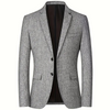 Herren tailored blazer - elegante graue strukturierte anzugjacke