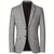 Herren tailored blazer - elegante graue strukturierte anzugjacke