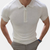 Männers zip-nacken polo-shirt - vielseitige freizeitmode für jeden tag