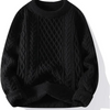 Männers strickpullover im klassischen kabelstrick - zeitloser, warmer pullover für deinen alltag