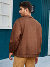 Männers zip-up jacke - stilvolle braune leichtjacke für den alltag