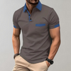 Männer casual polo shirt - schicker kurzarm oberteil